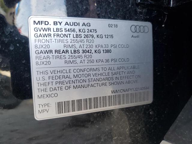 2018 AUDI Q5 PRESTIG - WA1CNAFY1J2140544