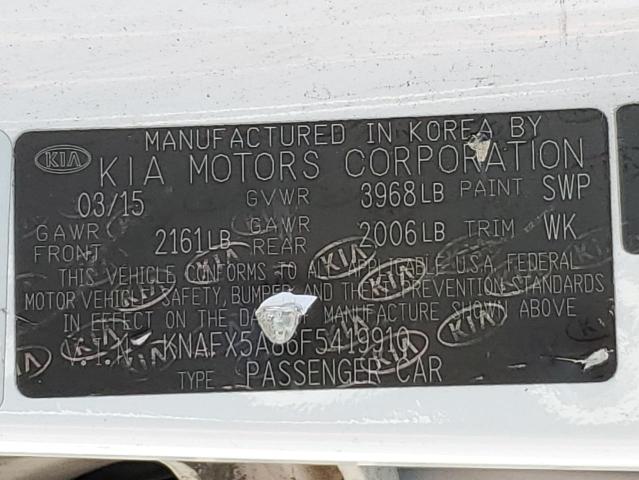 2015 KIA FORTE EX - KNAFX5A86F5419910