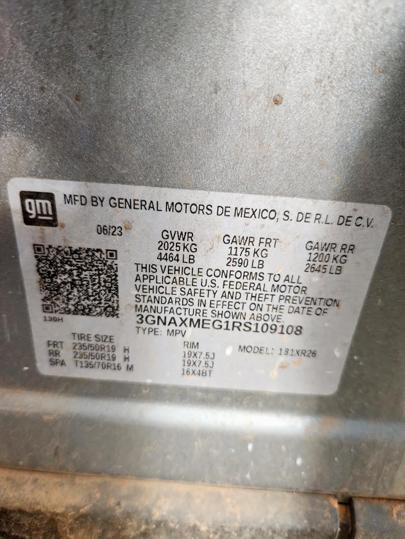 2024 CHEVROLET EQUINOX RS 3GNAXMEG1RS109108