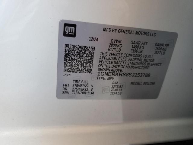 2025 CHEVROLET TRAVERSE H 1GNERKRS8SJ153788