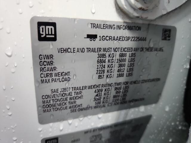 2023 CHEVROLET SILVERADO C1500 1GCRAAED3PZ225444