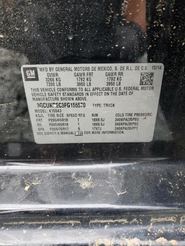 2015 CHEVROLET SILVERADO - 3GCUKREC3FG155570