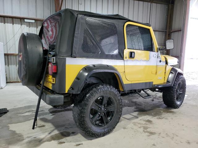 JEEP WRANGLER / 2002 yellow  gas 1J4FA49S02P730417 photo #4