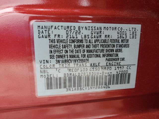 2022 NISSAN SENTRA SV - 3N1AB8CV1NY288406