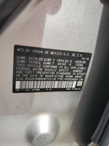 2015 HONDA FIT EX 3HGGK5H89FM753128