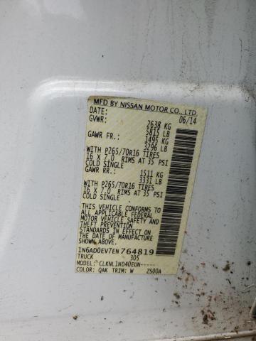 2014 NISSAN FRONTIER S - 1N6AD0EV7EN764819