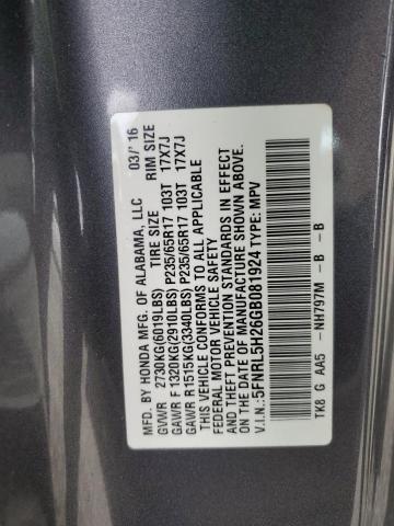 2016 HONDA ODYSSEY LX 5FNRL5H26GB081924