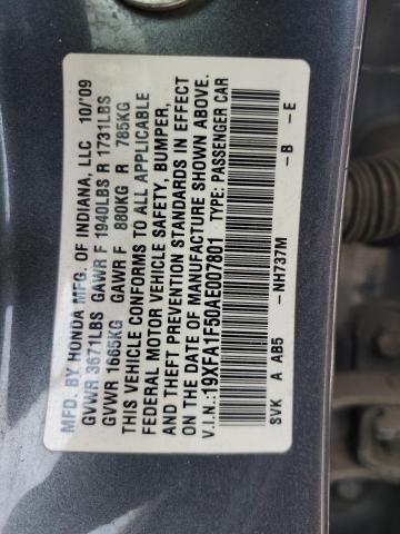 2010 HONDA CIVIC LX - 19XFA1F50AE007801