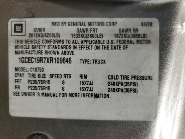 1999 CHEVROLET GMT-400 C1 #3284699965