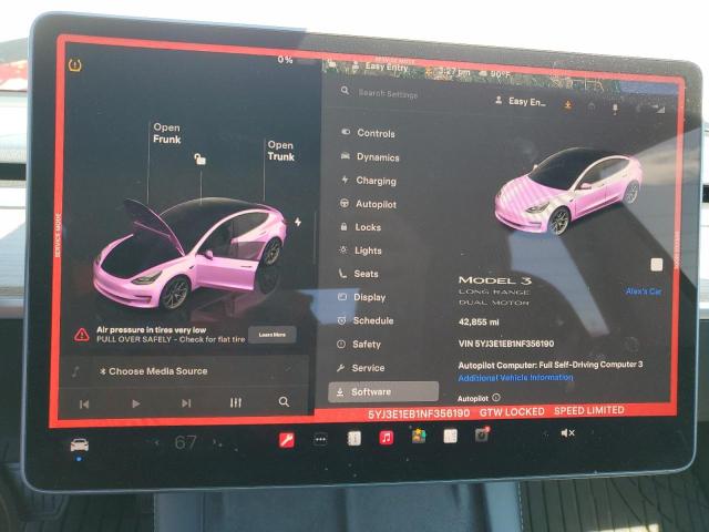 2022 TESLA MODEL 3 5YJ3E1EB1NF356190