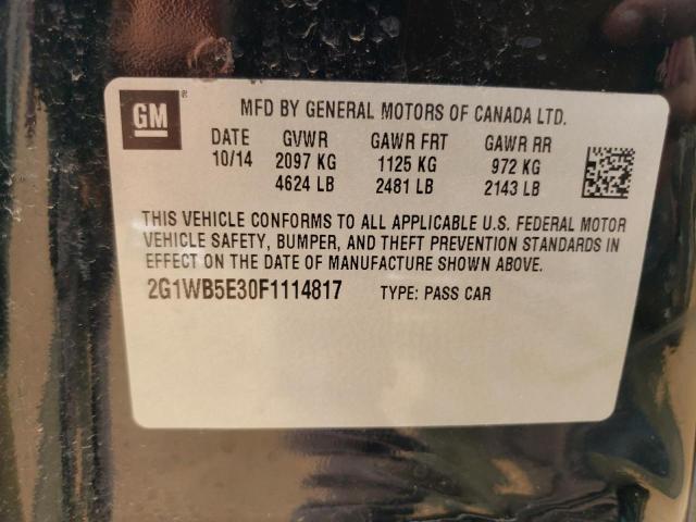2015 CHEVROLET IMPALA LIM - 2G1WB5E30F1114817