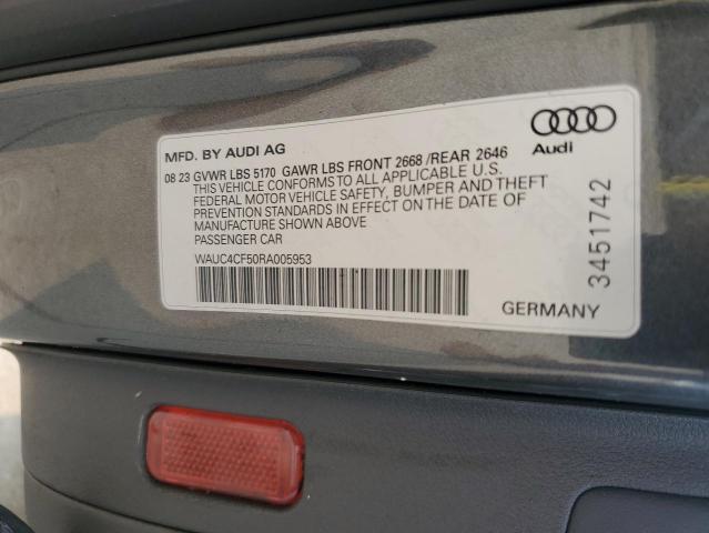 2024 AUDI S5 PREMIUM WAUC4CF50RA005953
