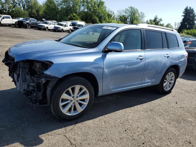 TOYOTA HIGHLANDER 2008 blue 4dr spor hybrid engine JTEEW44AX82010089 photo #1
