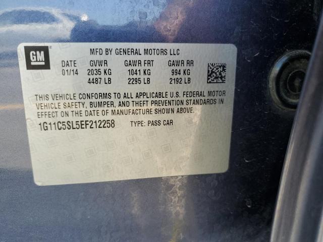 1g11c5sl5ef212258 - 2014 Chevrolet malibu 1lt - #59997995