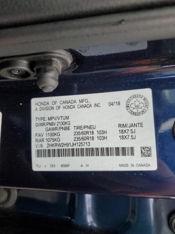 2HKRW2H91JH125713 2018 HONDA CRV