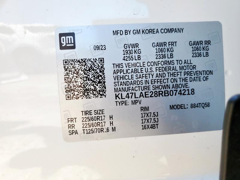 2024 BUICK ENVISTA PR KL47LAE28RB074218