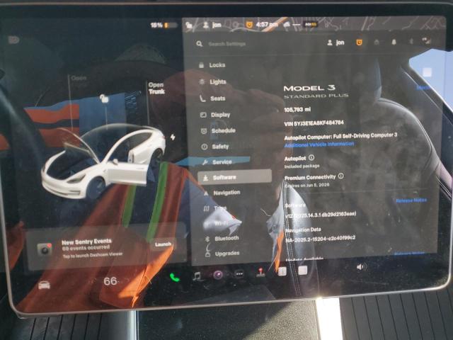 2019 TESLA MODEL 3 - 5YJ3E1EA8KF484784