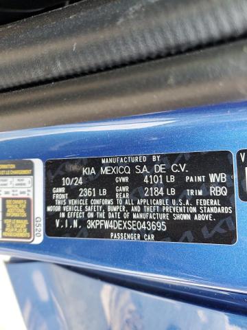 2025 KIA K4 GT LINE 3KPFW4DEXSE043695