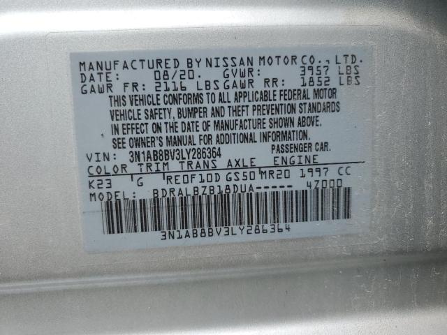 2020 NISSAN SENTRA S 3N1AB8BV3LY286364