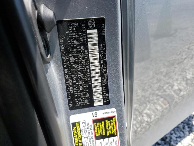 2020 TOYOTA CAMRY LE #3282581902