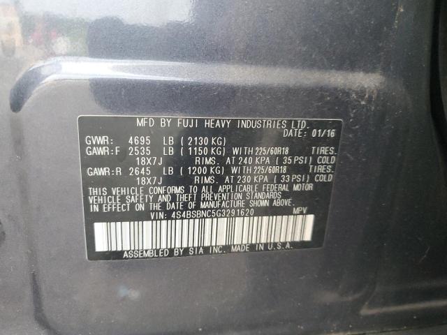 2016 SUBARU OUTBACK 2. - 4S4BSBNC5G3291620