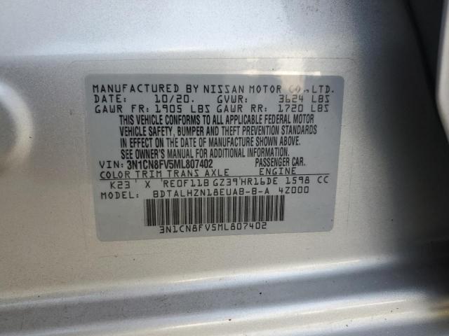 2021 NISSAN VERSA SR - 3N1CN8FV5ML807402