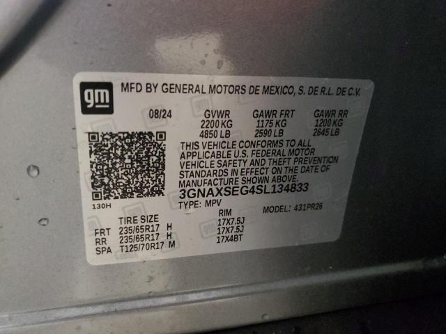 2025 CHEVROLET EQUINOX AC 3GNAXSEG4SL134833