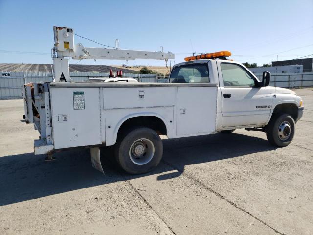 DODGE RAM 3500 2001 white chassis gas 3B6MC36W21M545934 photo #4