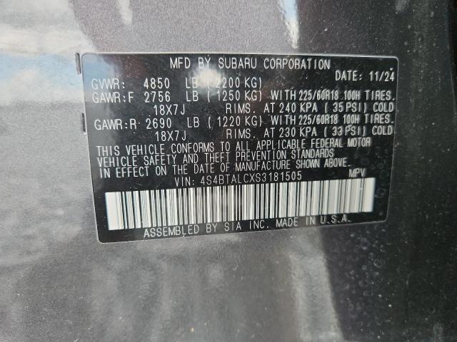 2025 SUBARU OUTBACK ON 4S4BTALCXS3181505