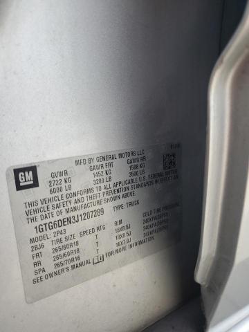 2018 GMC CANYON SLT 1GTG6DEN3J1207289
