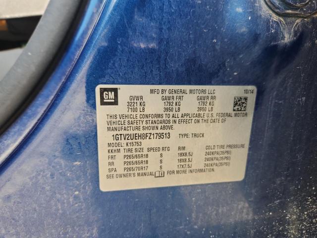 2015 GMC SIERRA K15 1GTV2UEH8FZ179513