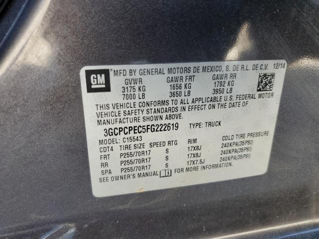 2015 CHEVROLET SILVERADO #3304739931