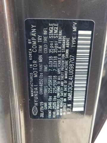 2020 HYUNDAI TUCSON LIM - KM8J3CAL4LU098707