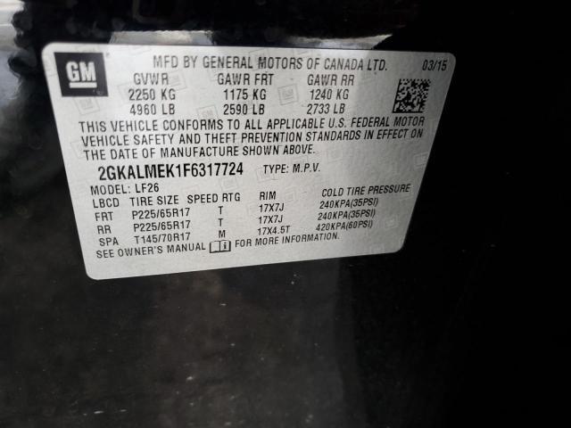 2015 GMC TERRAIN SL - 2GKALMEK1F6317724