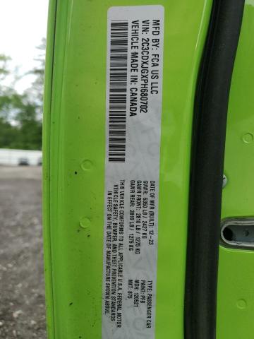 2023 DODGE CHARGER SX 2C3CDXJGXPH680702
