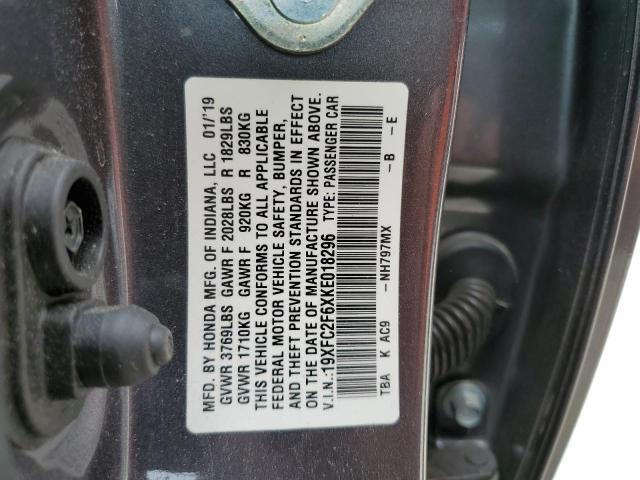 2019 HONDA CIVIC LX - 19XFC2F6XKE018296
