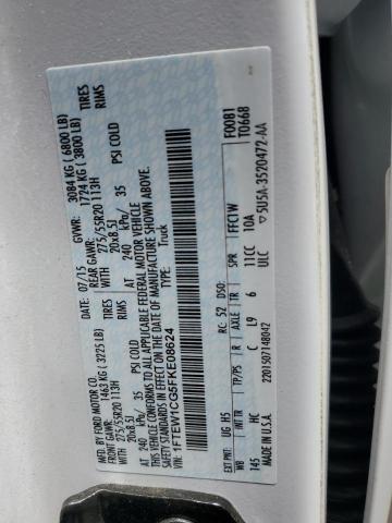 2015 FORD F150 SUPER - 1FTEW1CG5FKE08624