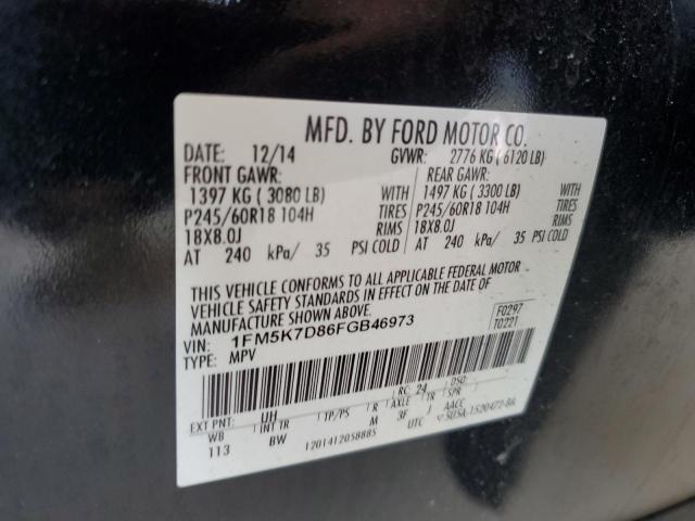 2015 FORD EXPLORER X - 1FM5K7D86FGB46973