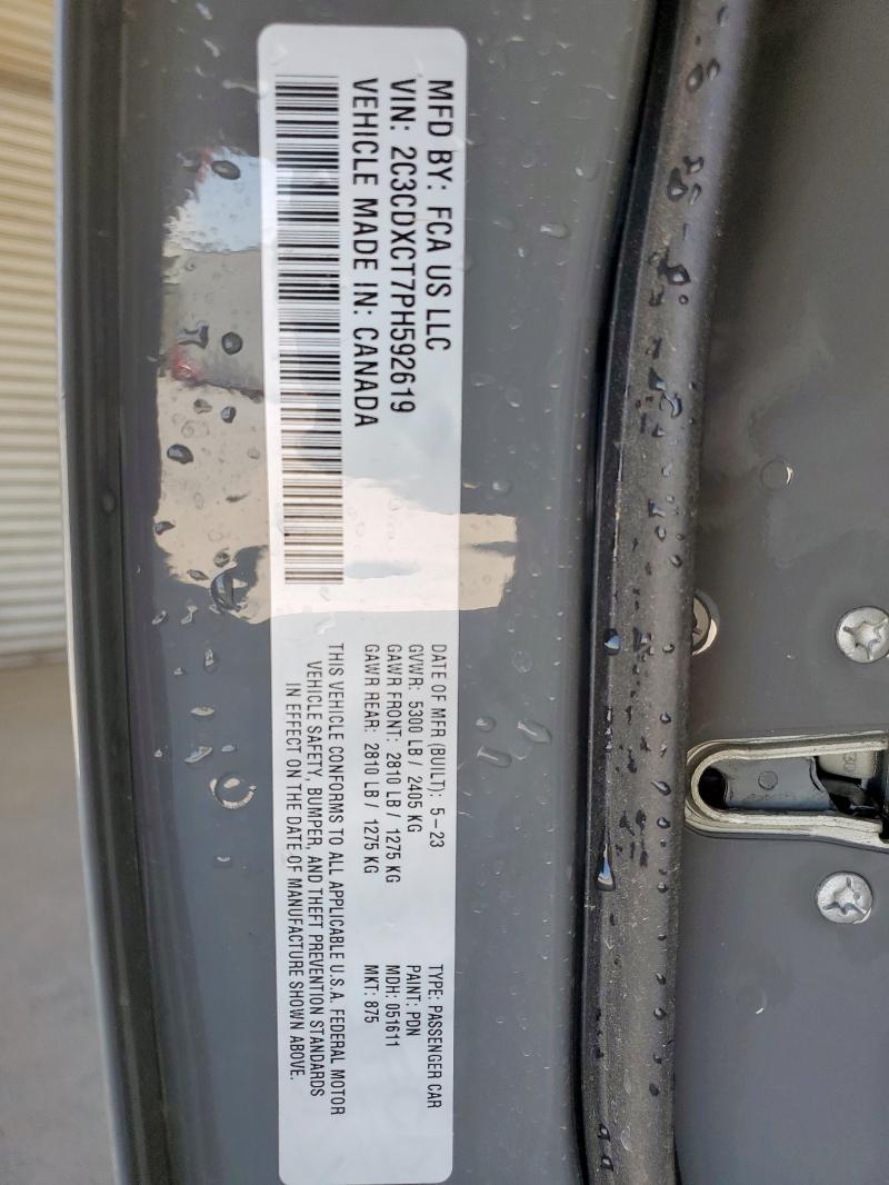 2023 DODGE CHARGER R/ 2C3CDXCT7PH592619