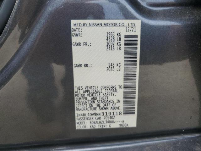 2022 NISSAN ALTIMA SV - 1N4BL4DV9NN319118