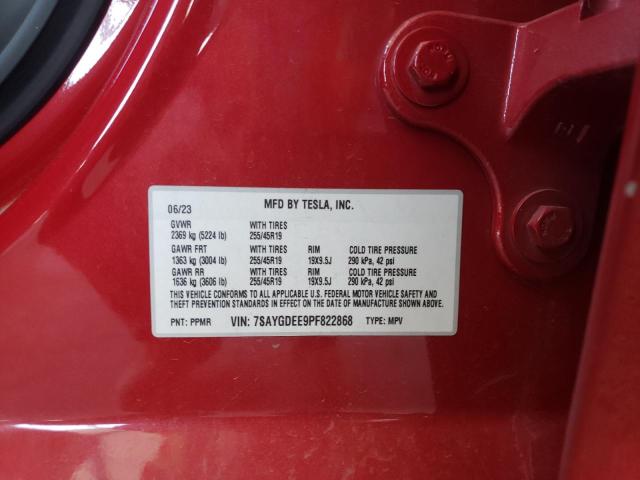 2023 TESLA MODEL Y 7SAYGDEE9PF822868