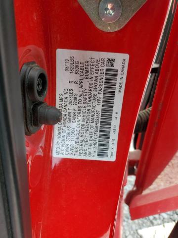 2019 HONDA CIVIC LX 2HGFC2F65KH593587