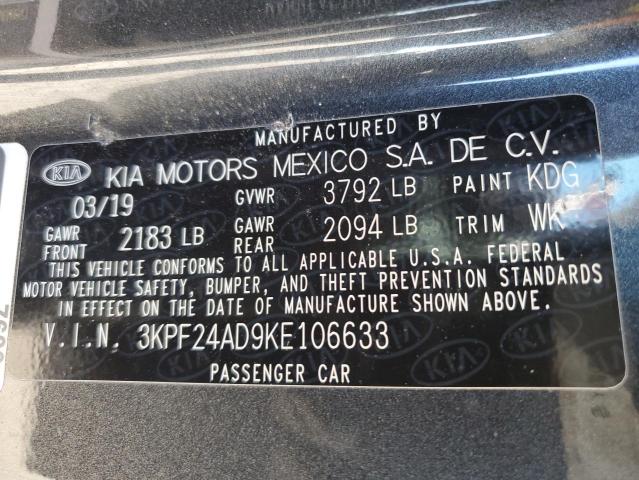 2019 KIA FORTE FE - 3KPF24AD9KE106633