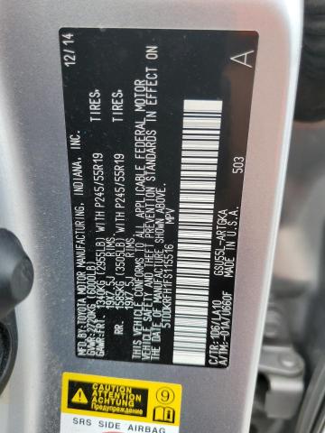 2015 TOYOTA HIGHLANDER - 5TDDKRFH1FS115516