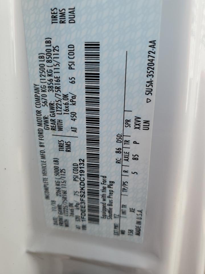 FORD ECONOLINE E350 SUPER DUTY CUTAWAY VAN