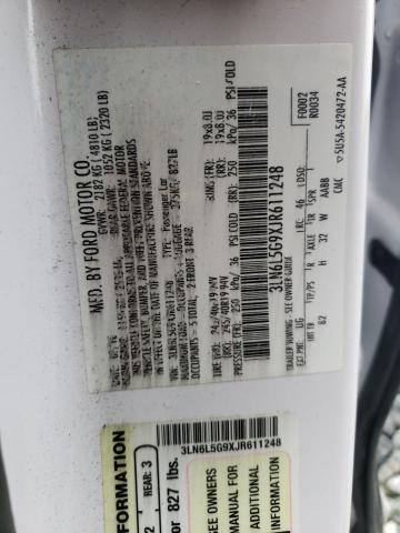 2018 LINCOLN MKZ BLACK - 3LN6L5G9XJR611248
