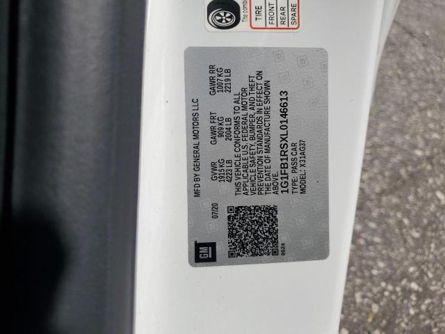 2020 CHEVROLET CAMARO LS 1G1FB1RSXL0146613