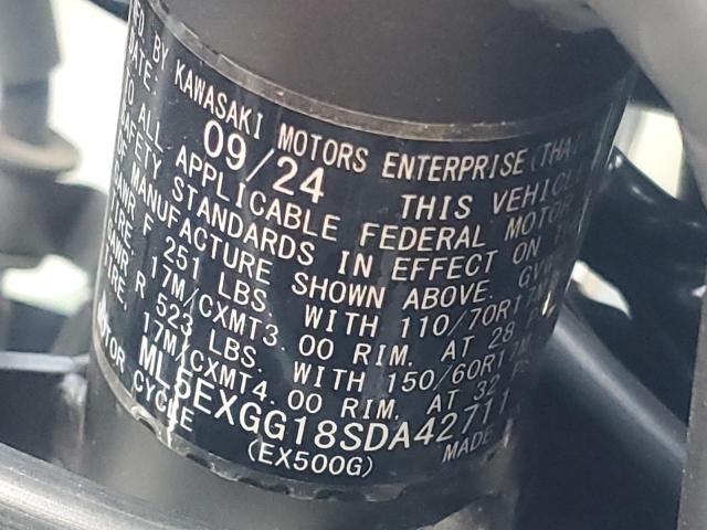 2025 KAWASAKI EX500 ML5EXGG18SDA42711