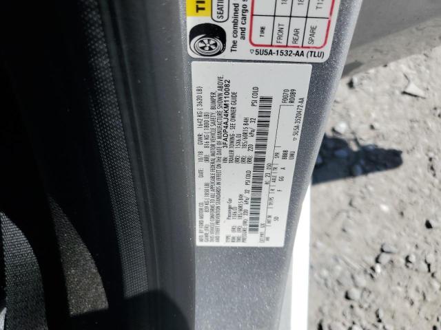 2019 FORD FIESTA S 3FADP4AJ4KM110082