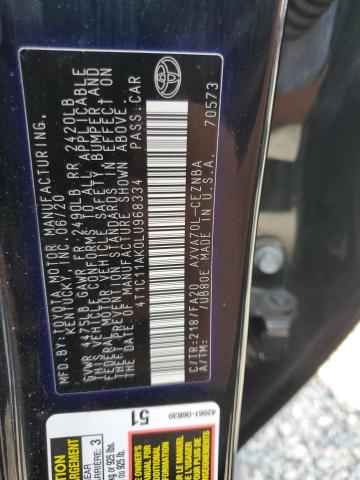 2020 TOYOTA CAMRY LE - 4T1C11AK0LU968334